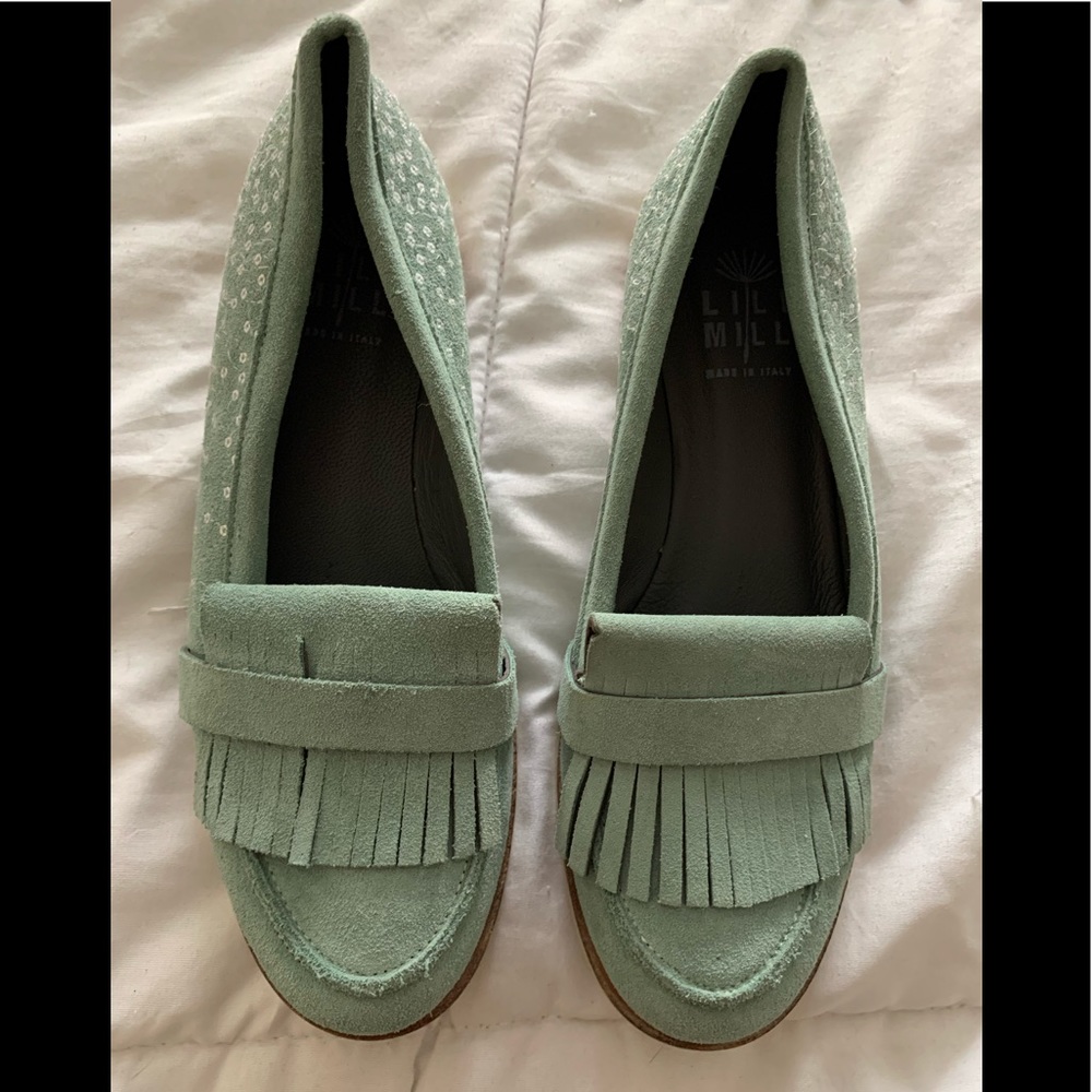 Lili Mill made in Italy mint color woman’s shoes size 37